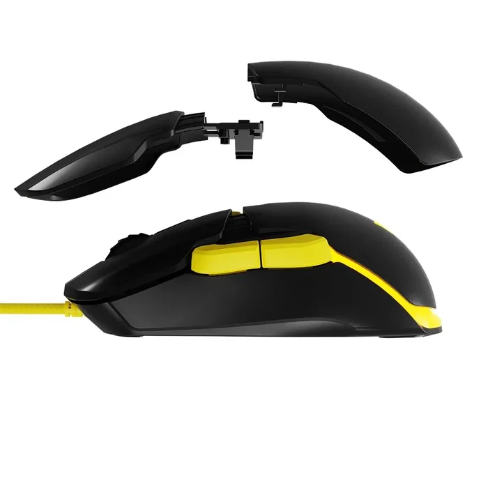 Modecom Volcano Jager Ratón Gaming Ergonómico 12000 DPI USB Negro RGB