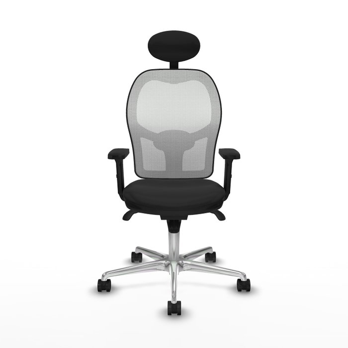 PIQUERAS Y CRESPO Silla de oficina Jorquera con mecanismo Sincro, Negro y Blanco PIQUERAS Y CRESPO Silla de oficina Jorquera con mecanismo Sincro, Negro y Blanco