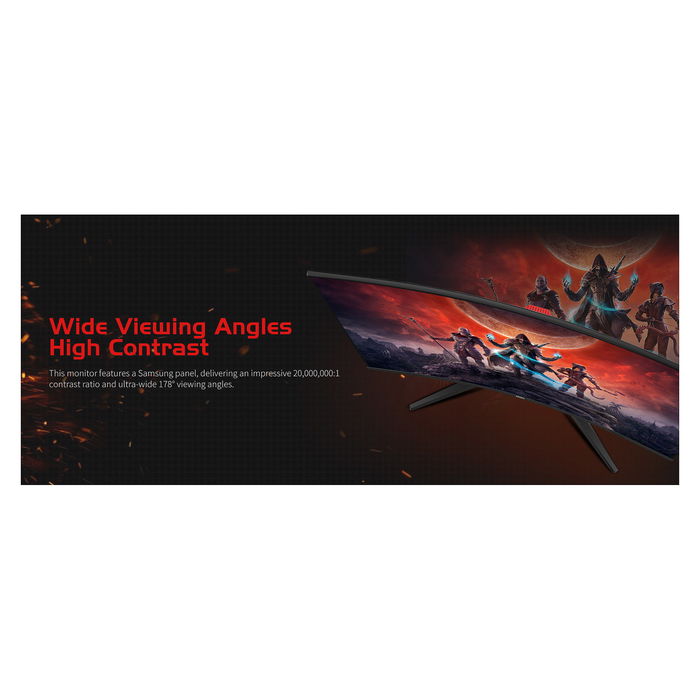 Koorui G3221SC Monitor Gaming Curvo QHD 80 cm (31,5 Pulgadas) 1 ms Negro