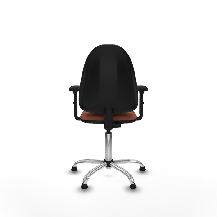 PIQUERAS Y CRESPO Silla de oficina Aýna con Brazos 2D y Base Cromada Marrón PIQUERAS Y CRESPO Silla de oficina Aýna con Brazos 2D y Base Cromada Marrón