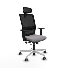 PIQUERAS Y CRESPO Silla de oficina Haches Gris/Negro