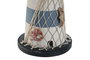 DKD Home Decor Faro Figura Decorativa Azul Marino y Celeste 14 x 40 x 14 cm (2 Unidades) Led Mdf
