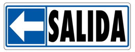 Archivo 2000 Señal Salida Izquierda 175x65 PVC Adhesiva 6177-05 GS