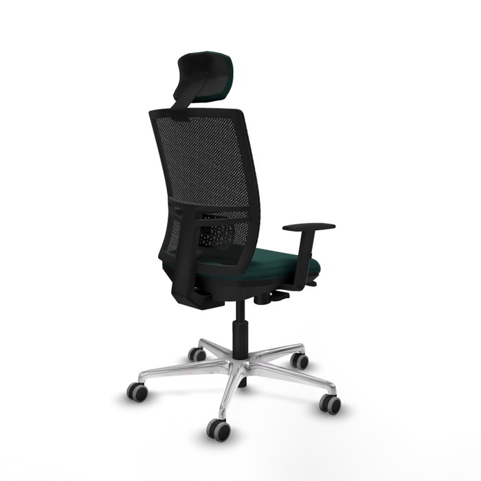 PIQUERAS Y CRESPO Silla de oficina Yunquera con mecanismo Sincro/Traslack Verde botella y Negro PIQUERAS Y CRESPO Silla de oficina Yunquera con mecanismo Sincro/Traslack Verde botella y Negro