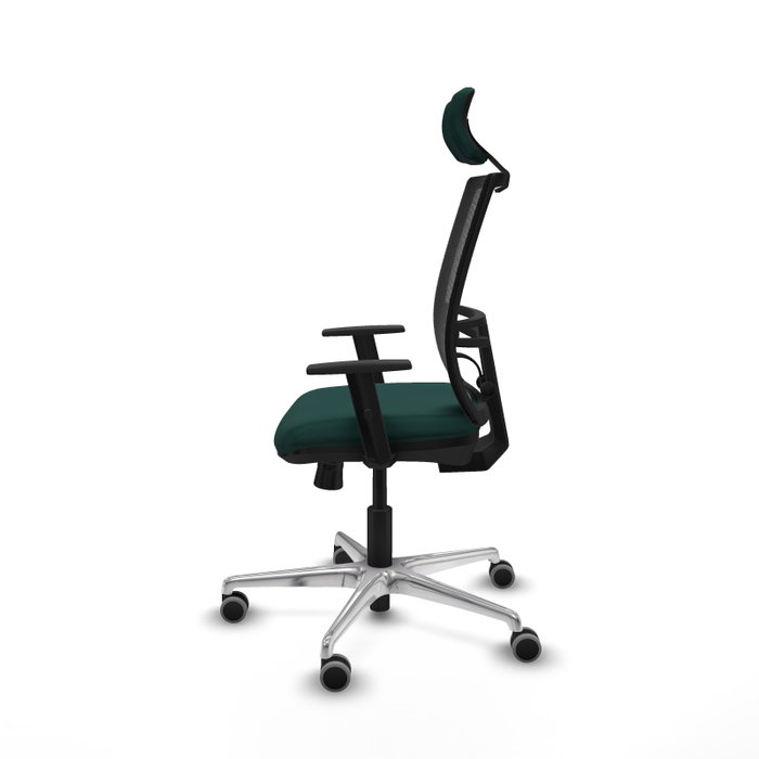 PIQUERAS Y CRESPO Silla de oficina Yunquera con mecanismo Sincro/Traslack Verde botella y Negro PIQUERAS Y CRESPO Silla de oficina Yunquera con mecanismo Sincro/Traslack Verde botella y Negro