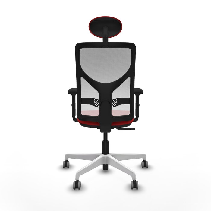 PIQUERAS Y CRESPO Silla de oficina Motilla con mecanismo Sincro, Rojo y Blanco PIQUERAS Y CRESPO Silla de oficina Motilla con mecanismo Sincro, Rojo y Blanco