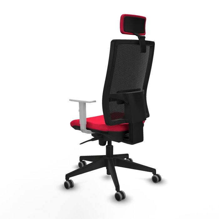 PIQUERAS Y CRESPO Silla de oficina Horna con mecanismo Sincro, Rojo y Negro PIQUERAS Y CRESPO Silla de oficina Horna con mecanismo Sincro, Rojo y Negro