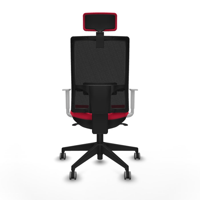 PIQUERAS Y CRESPO Silla de oficina Horna con mecanismo Sincro, Rojo y Negro PIQUERAS Y CRESPO Silla de oficina Horna con mecanismo Sincro, Rojo y Negro