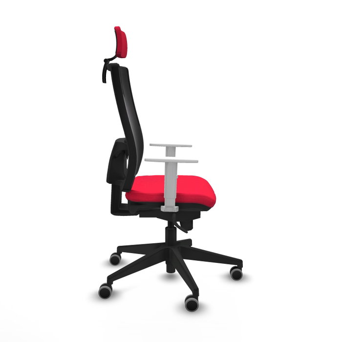 PIQUERAS Y CRESPO Silla de oficina Horna con mecanismo Sincro, Rojo y Negro PIQUERAS Y CRESPO Silla de oficina Horna con mecanismo Sincro, Rojo y Negro