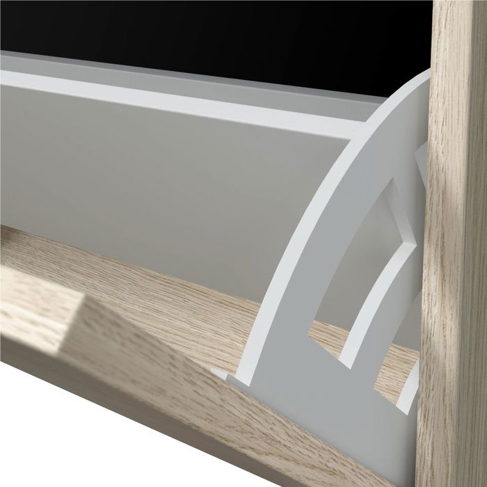 Forés/Arkit Zapatero Mueble con 3 Puertas Abatibles Roble Melamina 60x22x113 cm Capacidad 18 Pares