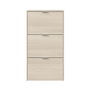 Forés/Arkit Zapatero Mueble con 3 Puertas Abatibles Roble Melamina 60x22x113 cm Capacidad 18 Pares