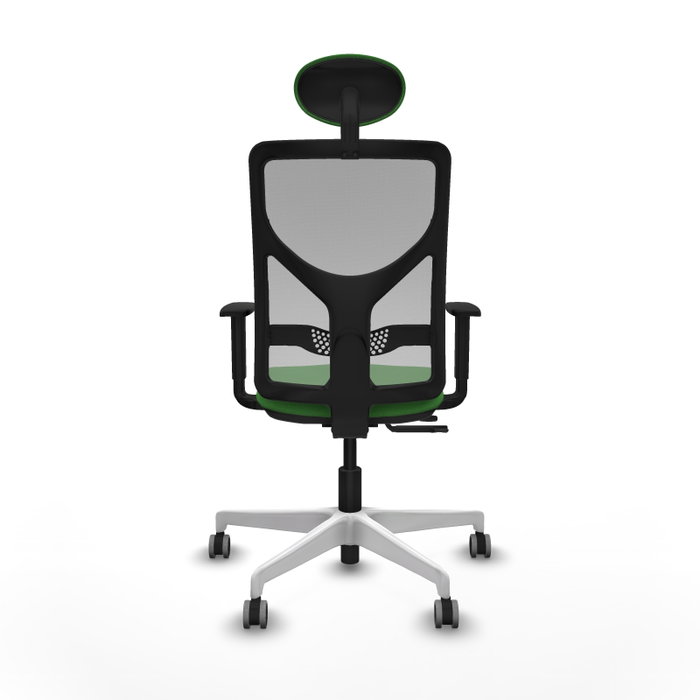PIQUERAS Y CRESPO Silla de oficina Motilla con mecanismo Sincro/Traslack, Tela Verde y Malla Gris PIQUERAS Y CRESPO Silla de oficina Motilla con mecanismo Sincro/Traslack, Tela Verde y Malla Gris