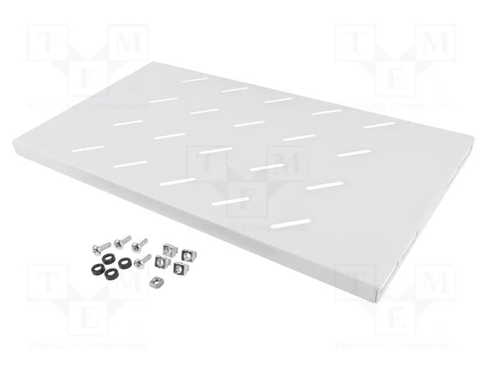Lanberg Bandeja fija para rack 1U 19 pulgadas Gris