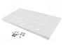 Lanberg Bandeja fija para rack 1U 19 pulgadas Gris