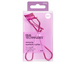 Real Techniques Rizador de Pestañas Miracle Eyelash Curler - Forma Adaptable para Diferentes Tipos de Ojos, Mangos Ergonómicos para un Rizado Natural y Duradero 1 u
