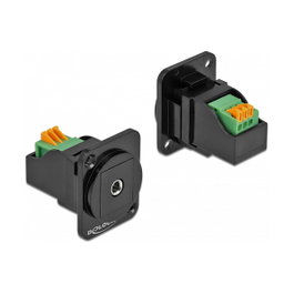 DeLOCK Módulo Type-D 3,5 mm 3 Pin Jack hembra a bloque de terminales 86732