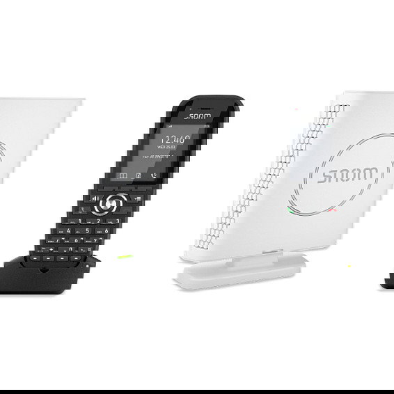 Snom M430 Teléfono DECT Inalámbrico Terminal, Manos Libres, Identificador de Llamadas, Negro Blanco