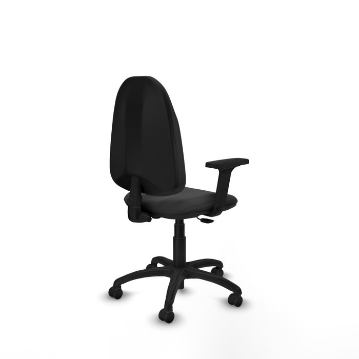 Silla de oficina Algarra con mecanismo Contacto permanente básico tapizada con Similpiel color Gris oscuro. Equipada con Base poliamida negra, Brazos 2D y Ruedas autofrenantes Silla de oficina Algarra con mecanismo Contacto permanente básico tapizada con Similpiel color Gris oscuro. Equipada con Base poliamida negra, Brazos 2D y Ruedas autofrenantes