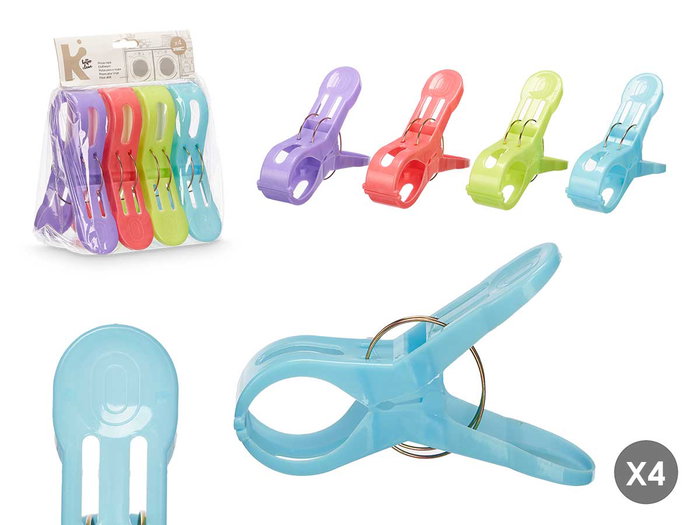 Arte Regal Set 4 Pinzas Surtidos Colores 15 x 18.5 x 9.5 cm (Set de 24) Arte Regal Set 4 Pinzas Surtidos Colores 15 x 18.5 x 9.5 cm (Set de 24)