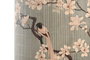 DKD Home Decor Lámpara de Pie Oriental Verde Blanco 30 x 55 x 30 cm (2 Unidades) Garzas Cerezo