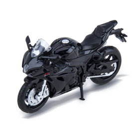 Suzuki GSX-R1000 Coche a Escala 1:12 Modelo Die-Cast con Mecanismo Pull-Back, Color Negro, Ref. D00425