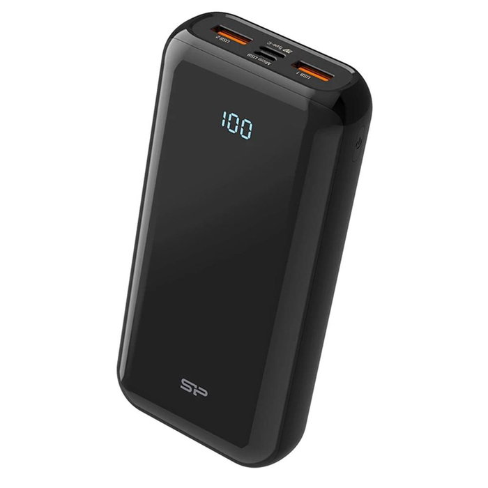 Silicon Power SP20KMAPBKQS280K Powerbank QS28 20000mAh Negro con Carga Rápida QC 3.0 y Power Delivery PD