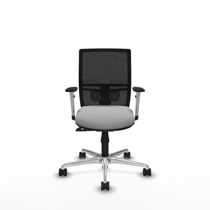 PIQUERAS Y CRESPO Silla de oficina Yunquera Gris claro con mecanismo Sincro PIQUERAS Y CRESPO Silla de oficina Yunquera Gris claro con mecanismo Sincro