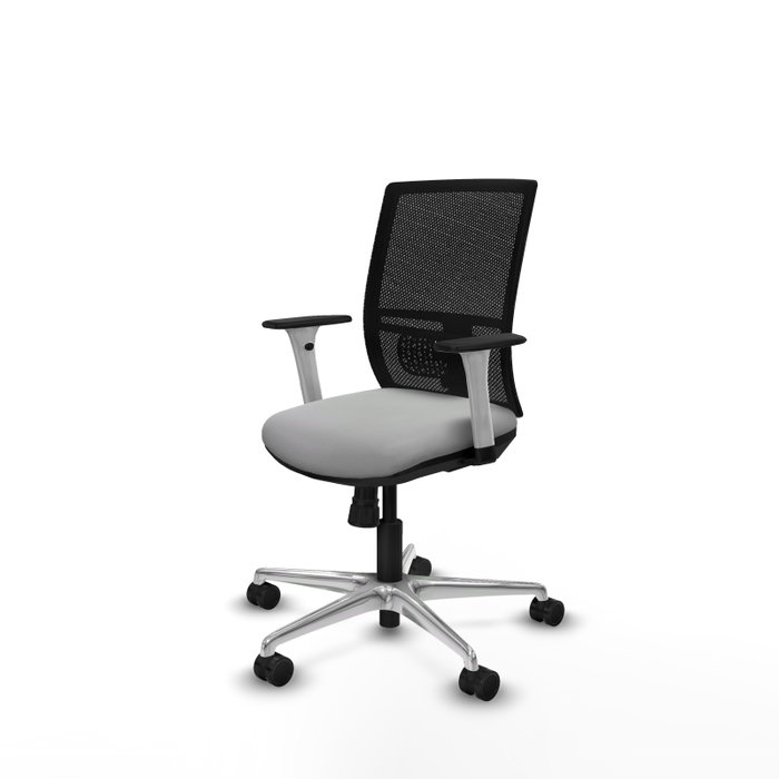 PIQUERAS Y CRESPO Silla de oficina Yunquera Gris claro con mecanismo Sincro PIQUERAS Y CRESPO Silla de oficina Yunquera Gris claro con mecanismo Sincro