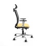 PIQUERAS Y CRESPO Silla de oficina Haches con mecanismo Sincro/Traslack en Crema y Gris
