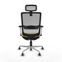 PIQUERAS Y CRESPO Silla de oficina Haches con mecanismo Sincro/Traslack en Crema y Gris