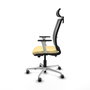 PIQUERAS Y CRESPO Silla de oficina Haches con mecanismo Sincro/Traslack en Crema y Gris