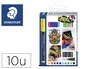 Staedtler Rotulador Lumocolor Retroproyeccion 318 Punta de Fibra Permanente Caja de 10 Unidades Colores Surtidos