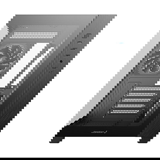 DeepCool CG330 3F Torre para PC Micro ATX / Mini ITX con Ventana de Cristal Templado ARGB Negro - Incluye Ventiladores 3x 120mm, Gestion de Cables, Soporta GPU hasta 41 cm