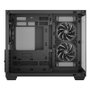 DeepCool CG330 3F Caja de PC Mini Torre con Cristal Templado y 3 Ventiladores ARGB Negra