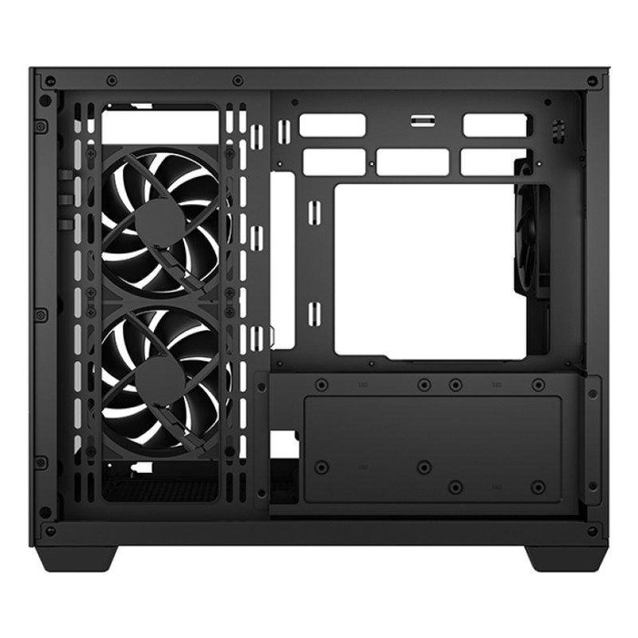 DeepCool CG330 3F Caja de PC Mini Torre con Cristal Templado y 3 Ventiladores ARGB Negra
