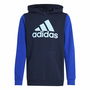 Sudadera con Capucha Niño Adidas Essentials Big Logo Colorblock Azul