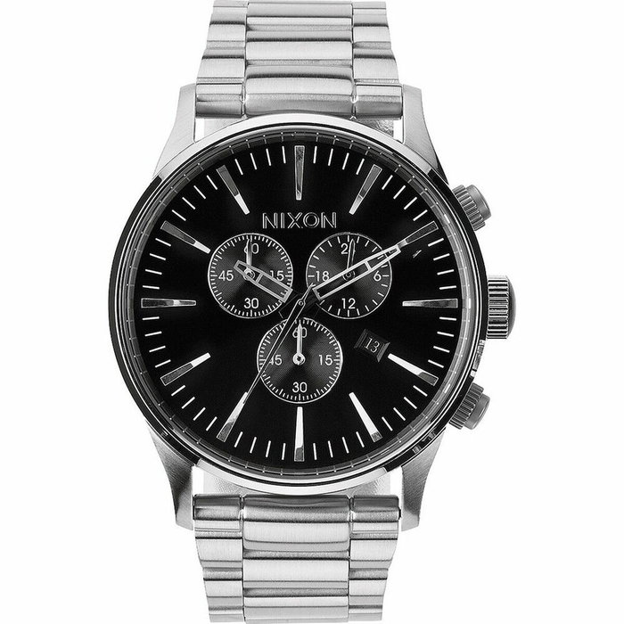 Reloj Hombre Nixon Sentry Chrono Plateado Reloj Hombre Nixon Sentry Chrono Plateado