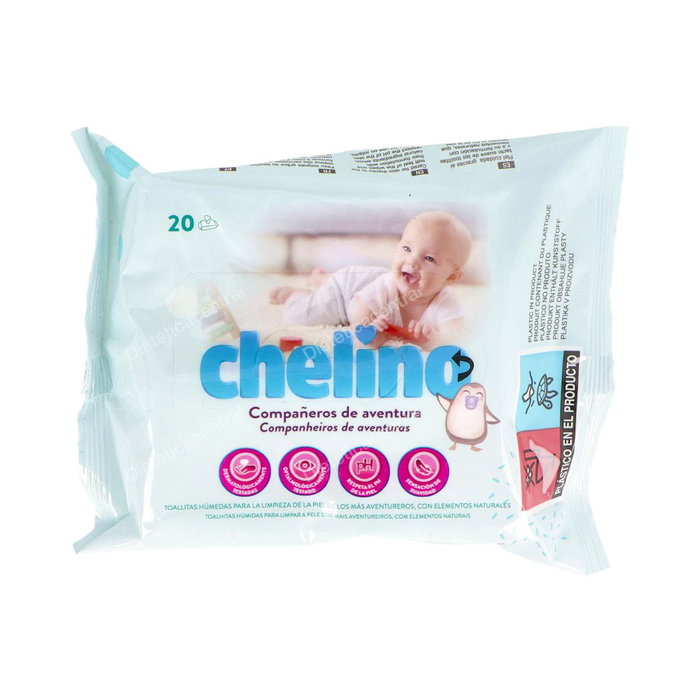 CHELINO Toallitas Infantiles Dermo Sensitive 20 unidades
