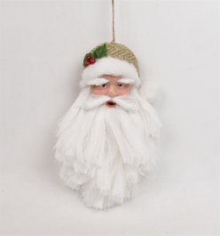 DKD Home Decor Decoración Colgante Papá Noel en Poliéster