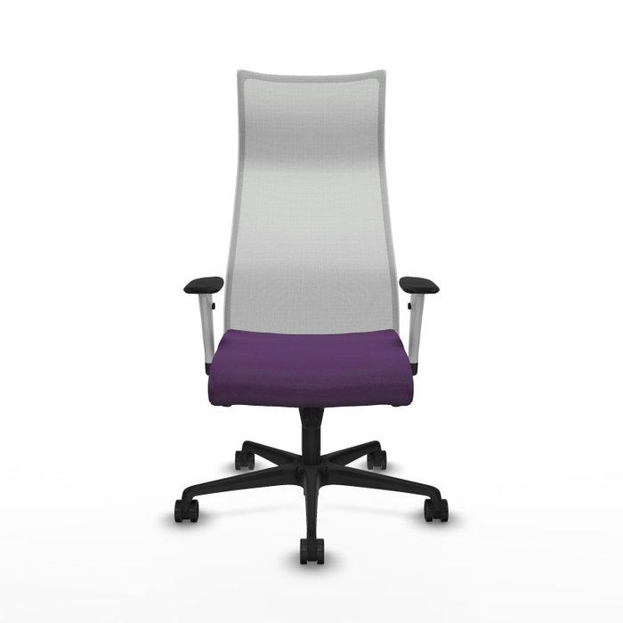 PIQUERAS Y CRESPO Sillón Albacete Morado y Blanco con Mecanismo Sincro