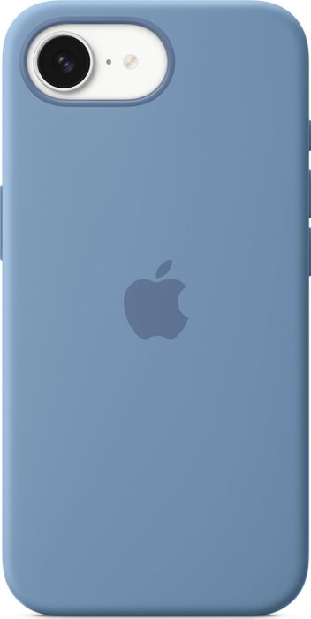 Apple Funda de Silicona para iPhone 16e - Azul invierno Apple Funda de Silicona para iPhone 16e - Azul invierno