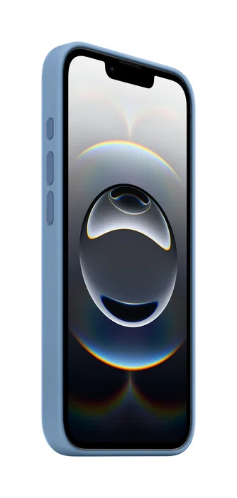 Apple MD3Q4ZM/A - iPhone 16e - Funda de silicona protectora con interior de microfibra, color azul invierno (15,5 cm / 6.1")