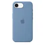 Apple MD3Q4ZMA Funda de silicona para iPhone 16E - Azul invierno