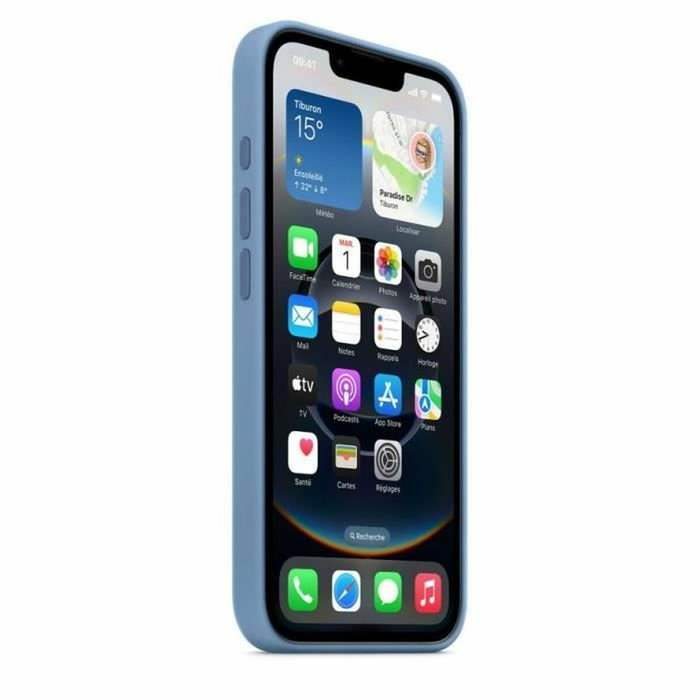 Apple Funda de Silicona para iPhone 16e - Azul invierno Apple Funda de Silicona para iPhone 16e - Azul invierno