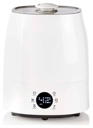 Nedis HUMI120CWT Humidificador ultrasónico de pie, 50 m², 5,5L, Blanco