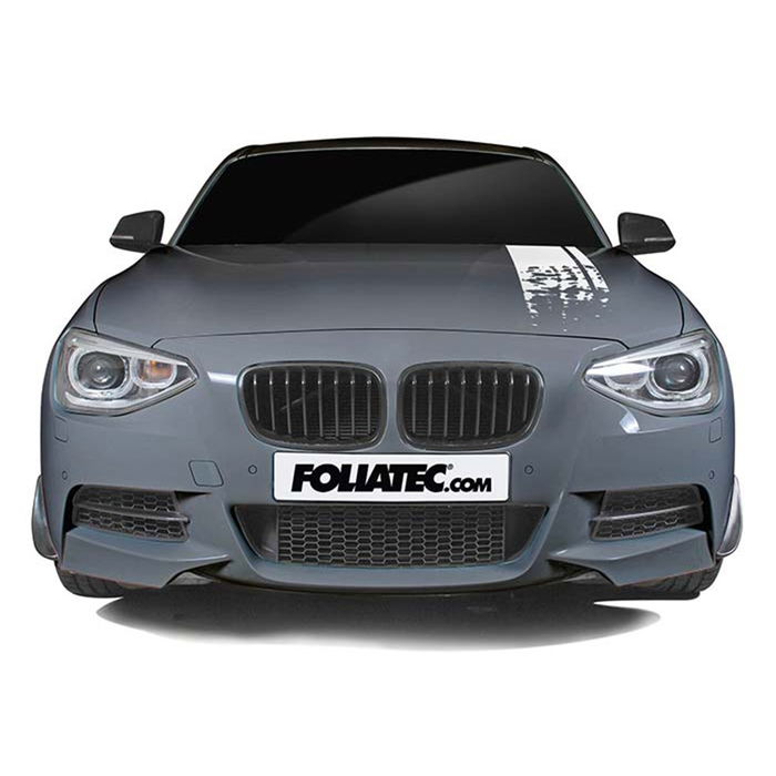 Foliatec FO33910 Pegatina para Coche Diseño Rayas Blanco Mate 22 x 150 cm
