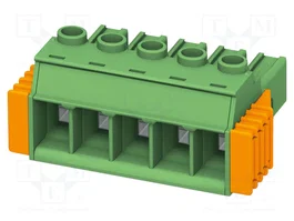 PHOENIX CONTACT PC5/4-STCL1-7.62 Bloque de bornas desmontable de 4 pines