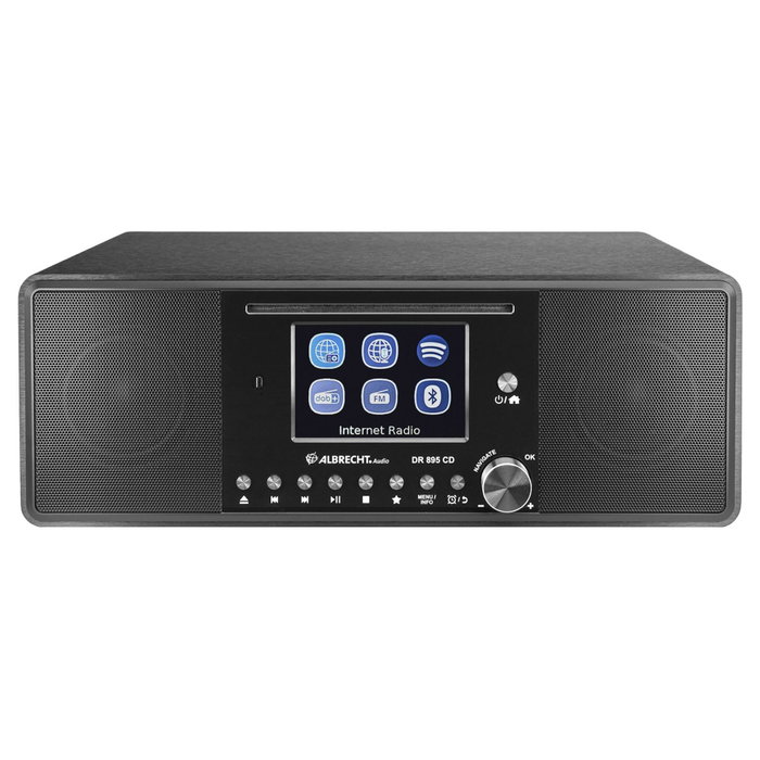 Albrecht DR 895 CD Radio híbrida con CD, DAB+ y Bluetooth - Negro Albrecht DR 895 CD Radio híbrida con CD, DAB+ y Bluetooth - Negro