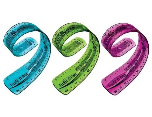 Maped Regla Twist'n Flex de 15 cm, Flexible y de Colores Surtidos