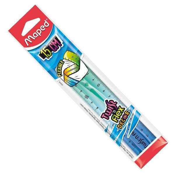 Maped Regla Twist'n Flex Flexible de 15 cm, Colores Surtidos Maped Regla Twist'n Flex Flexible de 15 cm, Colores Surtidos